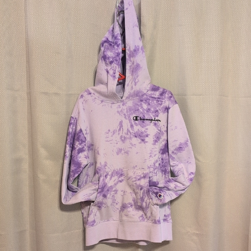 Champion Kids Lavender Tie-Dye Hoodie Size 7/8